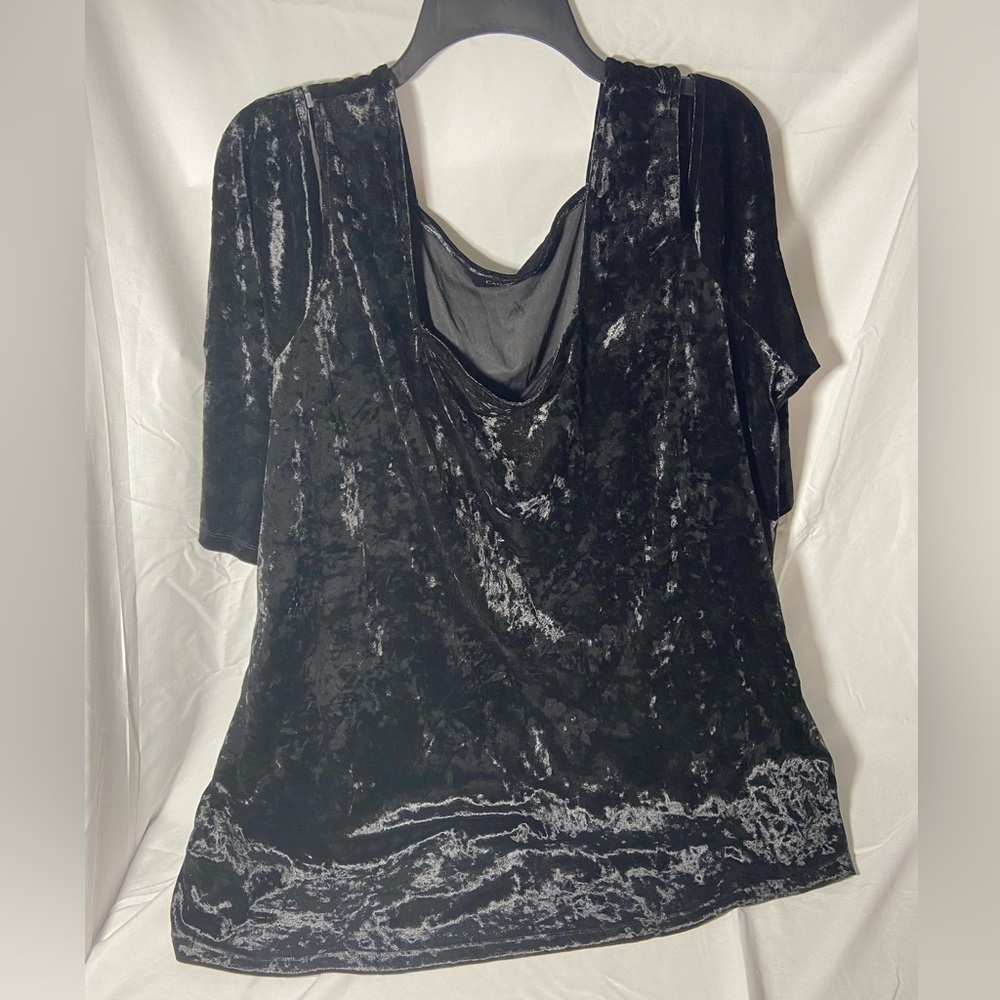 Catherines burnout velvet grunge goth witchy women’s plus sized tunic 3X